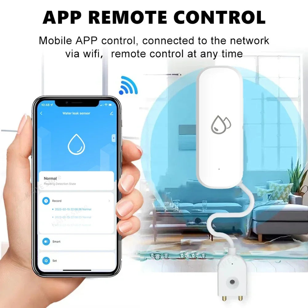 WiFi Flood Water Leakage Detector Alarm