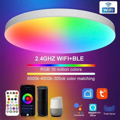 WiFi Smart LED Ceiling Lights 110v-240v