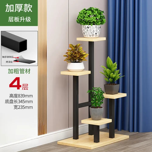 Metal Indoor Plant Shelves Modern Nordic Pedastle Watering Plant Stand Multi Layer Design Stand Ferias Y Eventos Home Decoration