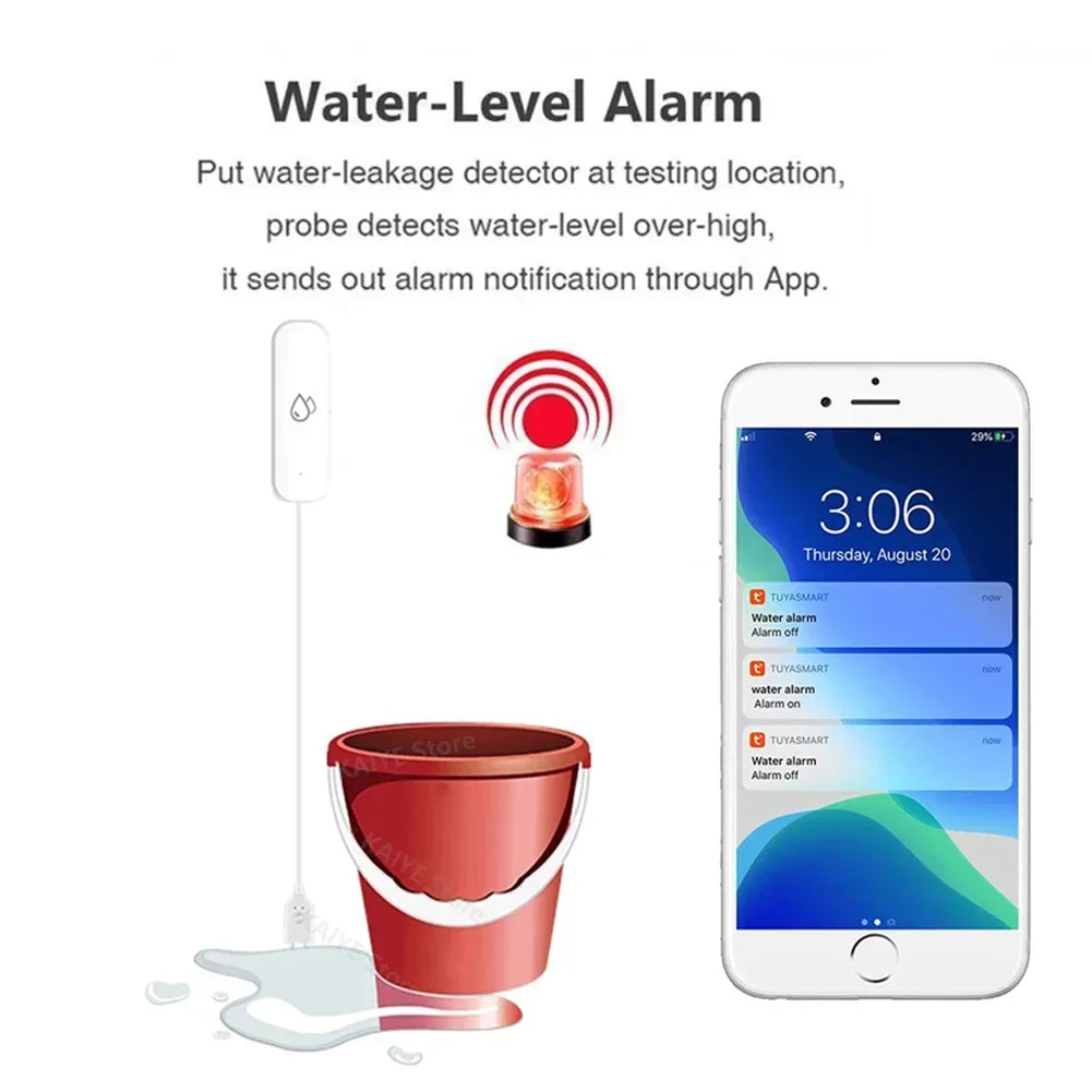 WiFi Flood Water Leakage Detector Alarm