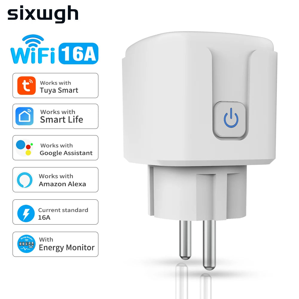 Smart Home Socket WiFi 16A EU Plug