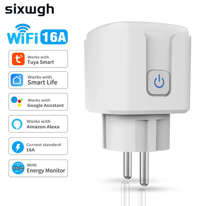 Smart Home Socket WiFi 16A EU Plug