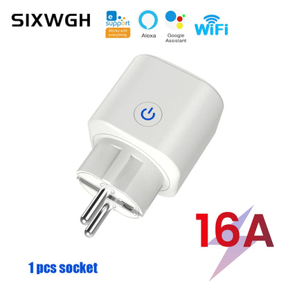 Smart Home Socket WiFi 16A EU Plug