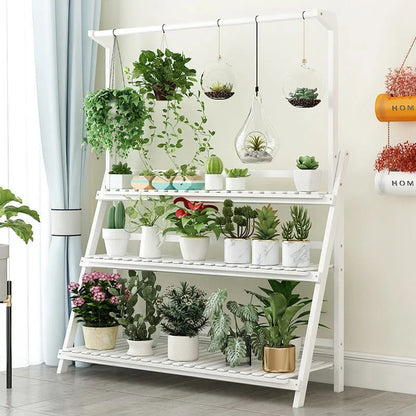 Exquisite Multilayer Hanging Plant Stand Beautiful Thick Flower Rack Folding Design For Home Decor Floor Standing Foldable