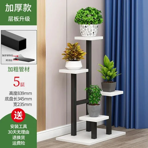 Metal Indoor Plant Shelves Modern Nordic Pedastle Watering Plant Stand Multi Layer Design Stand Ferias Y Eventos Home Decoration