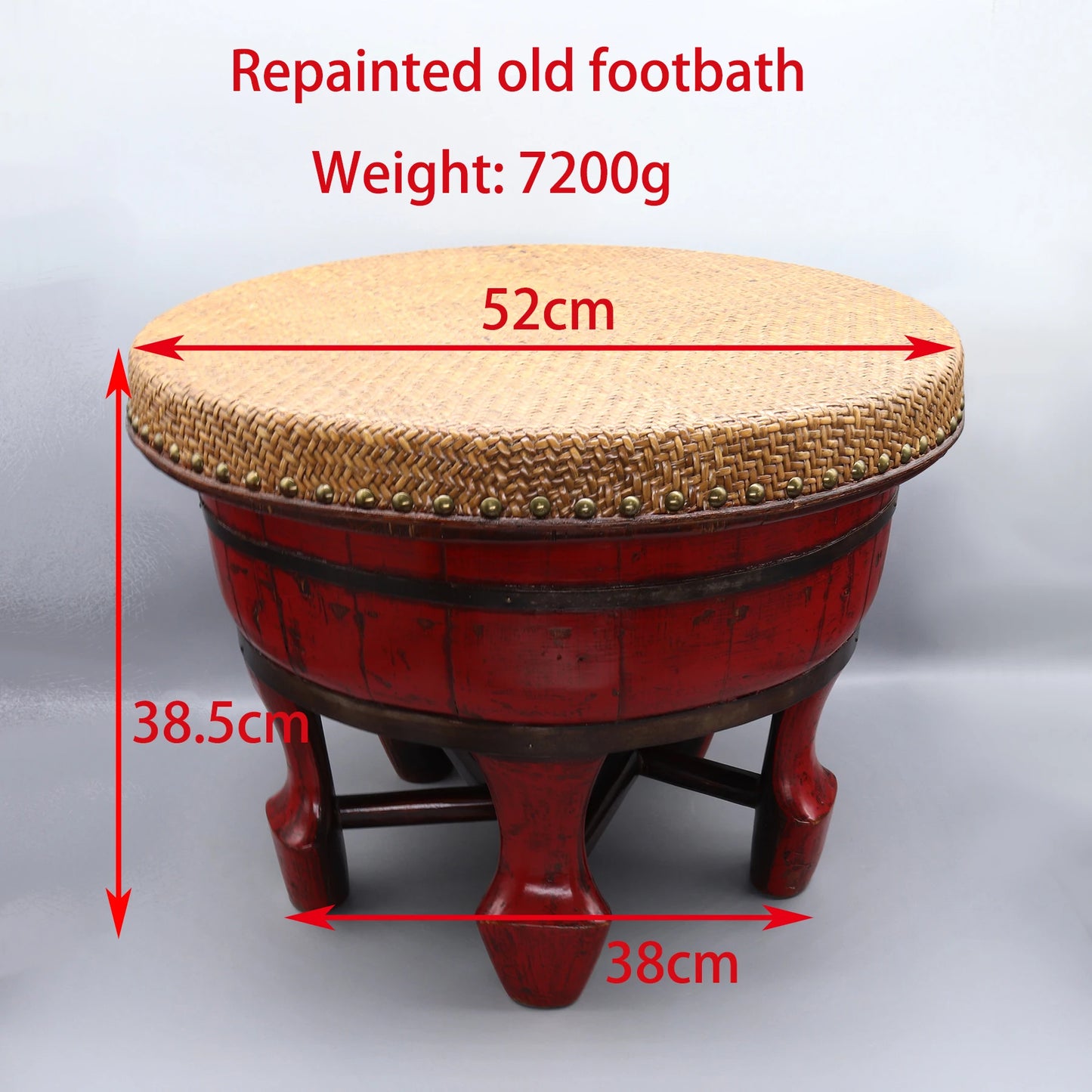 Small Table Made from Old Foot Basin, Side Table, Small Coffee Table, Home Decoration