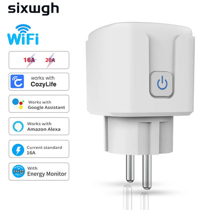 Smart Home Socket WiFi 16A EU Plug