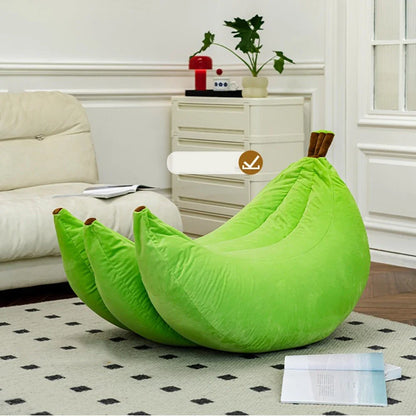 Creative Fruit Living Room Lazy Sofa Home Bedroom Tatami Sleepable and Reclining Soft Banana Single Chair Funny Decorations