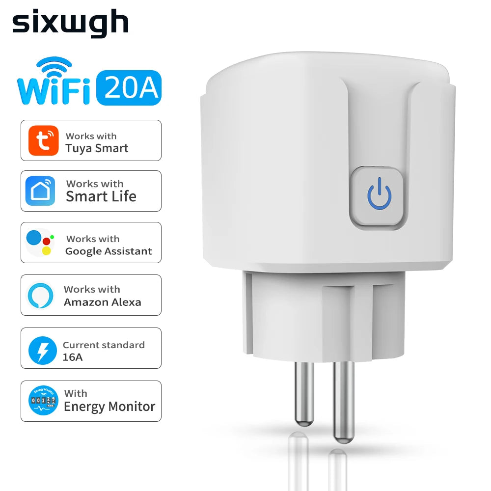 Smart Home Socket WiFi 16A EU Plug