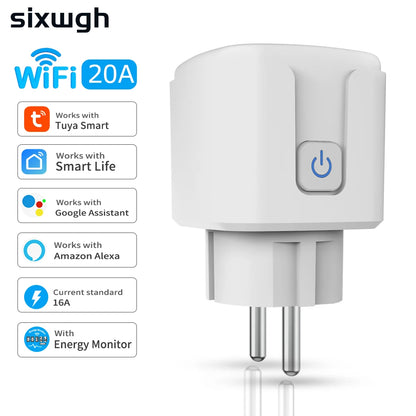 Smart Home Socket WiFi 16A EU Plug