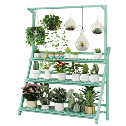 Exquisite Multilayer Hanging Plant Stand Beautiful Thick Flower Rack Folding Design For Home Decor Floor Standing Foldable