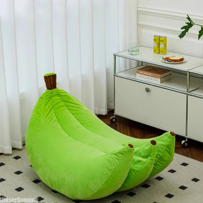 Creative Fruit Living Room Lazy Sofa Home Bedroom Tatami Sleepable and Reclining Soft Banana Single Chair Funny Decorations