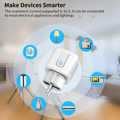 Smart Home Socket WiFi 16A EU Plug