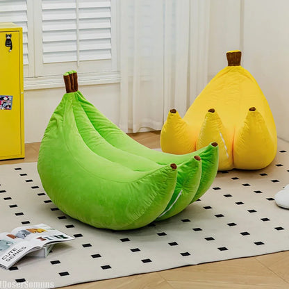 Creative Fruit Living Room Lazy Sofa Home Bedroom Tatami Sleepable and Reclining Soft Banana Single Chair Funny Decorations