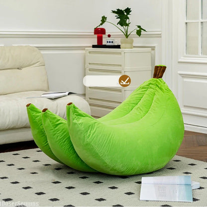 Creative Fruit Living Room Lazy Sofa Home Bedroom Tatami Sleepable and Reclining Soft Banana Single Chair Funny Decorations