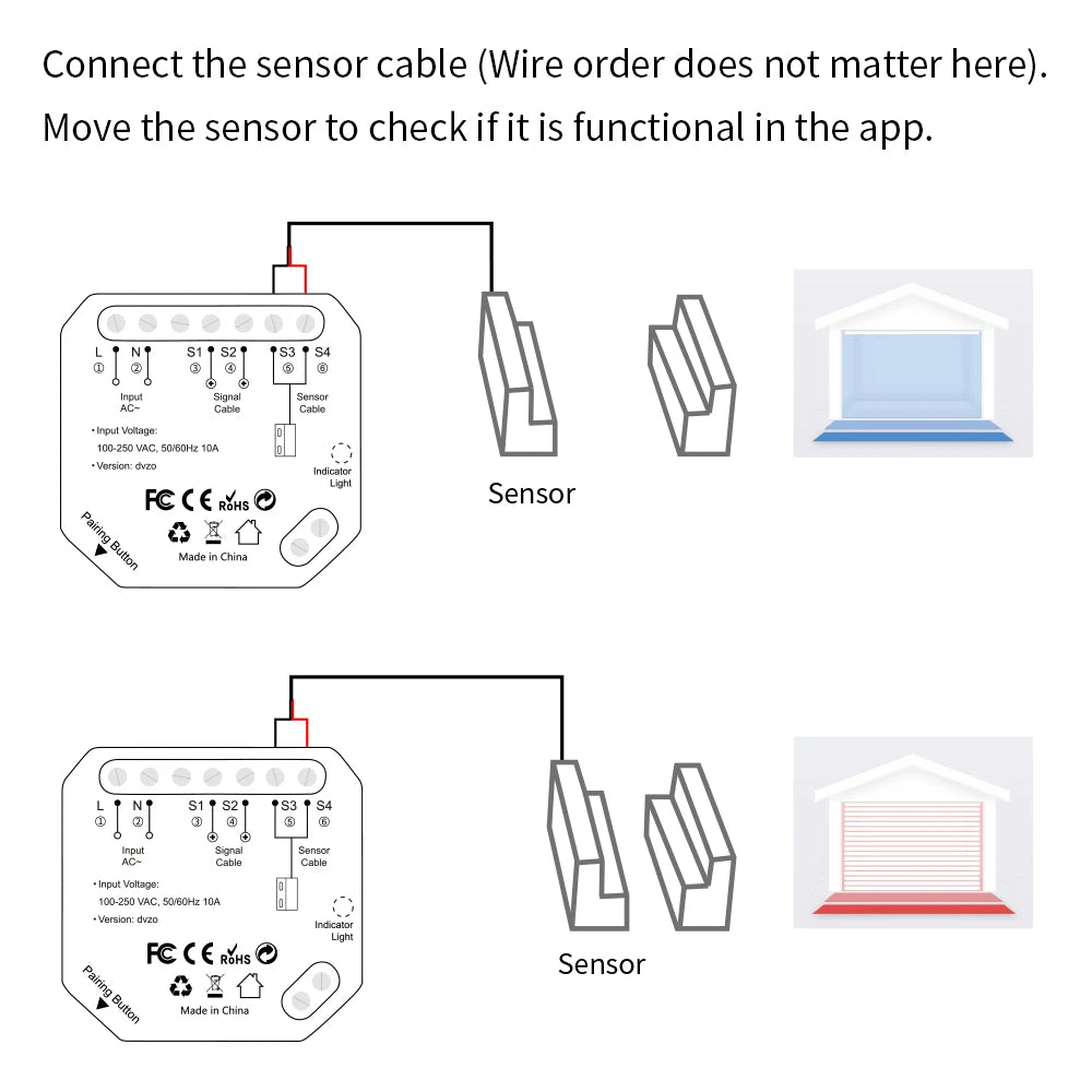 Garage Door Sensor Opener Controller