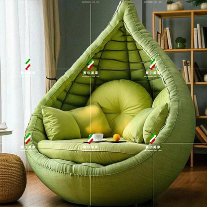 Online celebrity fruit watermelon orange sofa chair lazy tatami single double bedroom living room balcony creative personality c