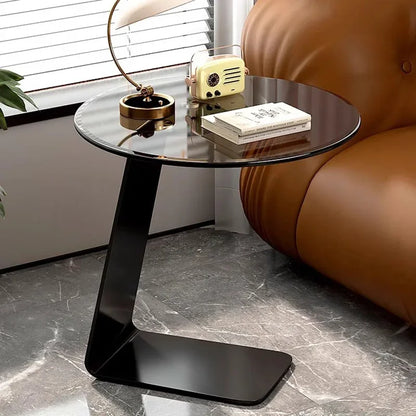 Glass Design Sofa Side Table Decorative Living Room Minimalist Auxiliary Small Table Floor Laptop Italian Tea Bedroom Furniture