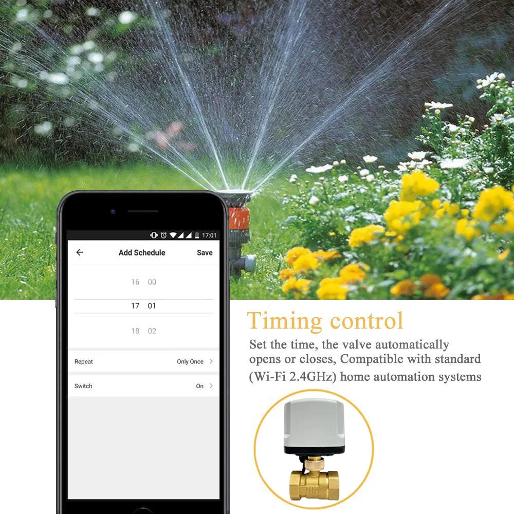 WiFi Smart Timing Switch Electric Ball Valve