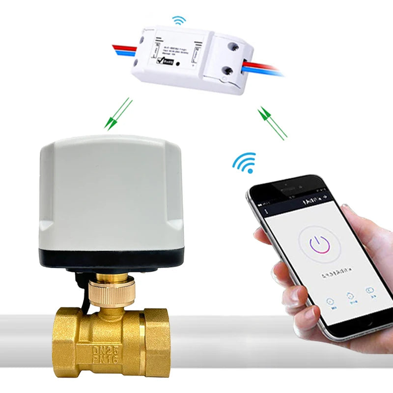 WiFi Smart Timing Switch Electric Ball Valve