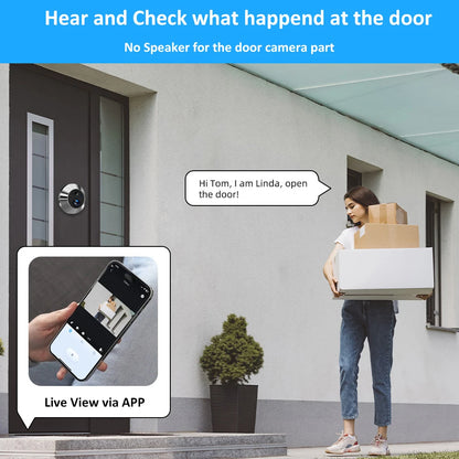 Smart 3MP Mini Digital Peephole Door Camera