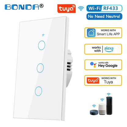 WiFi Smart Wall LED Light Switches Sensor