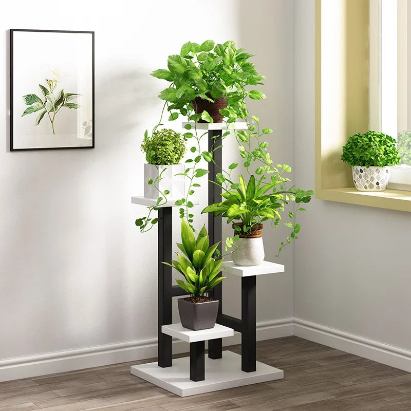 Metal Indoor Plant Shelves Modern Nordic Pedastle Watering Plant Stand Multi Layer Design Stand Ferias Y Eventos Home Decoration