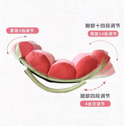 Fruit Recliner Chair Lazy Couch Bedroom Rocking Chair Can Lie and Sleep Caterpillar Sofa Balcony Chaise Lounge Chair 디자인의자